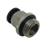 Lot of (5) Conek PC06-G02 6mm Tube Straight Stud Fitting 1/4" BSPT Thread PTC