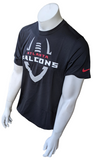 Nike Dri-Fit Men's Atlanta Falcons Football Black Short Sleeve Shirt Size Medium