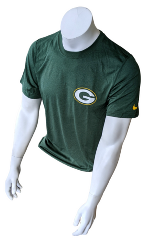 Nike Dri-Fit Men's Green Bay Packers NFL Football Green Short Sleeve Shirt Small