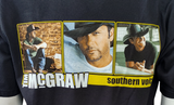 Anvil Men's Tim McGraw Southern Voice Black Short Sleeve Shirt Size Large
