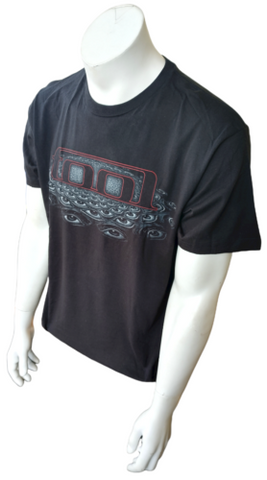 Tultex Men's Tool 2012 Tour Eye Graphic Black Short Sleeve Shirt Size Large