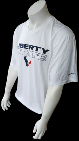 Nike Dri-Fit Men's Houston Texans Liberty White NFL Short Sleeve Shirt Size XXL