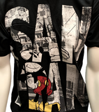 Disney Mickey Mouse San Fran Black Shirt Short Sleeve T-Shirt Size Medium