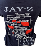 Edun Live Men's Jay-Z Tour 2010 Graphic Short Sleeve Black Shirt Size XL