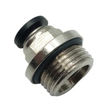 Lot of (5) Conek PC06-G03 Straight Stud 6mm Tube 3/8" BSPP Thread PTC Fitting