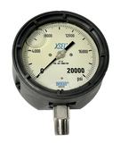 Wika 52069753 4.5" Liquid Filled XSEL Pressure Gauge 20000 PSI 1/2" NPT 233.34