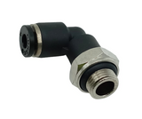 Lot of (5) Conek PL04-G01 Male Swivel Elbow 4mm Tube 1/8"BSPT Thread