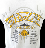 Anvil Men's Eagles 2010 Tour White Short Sleeve Shirt Size Large