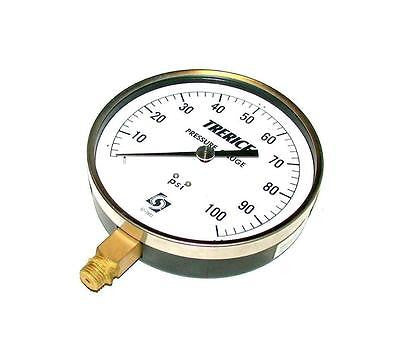 TRERICE  52-2873   AIR PRESSURE GAUGE 0-100 PSI  5" DIAMETER  1/4 NPT