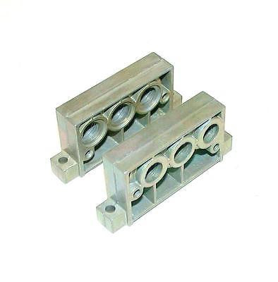 NEW SET OF 2 NUMATICS END PLATE MANIFOLD BLOCKS MODEL  229-719