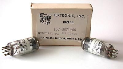 NEW IN BOX GE TEKTRONIX TESTED POWER TUBE MODEL 157-0071-00 / 12AU6 (8 AVAIL.)