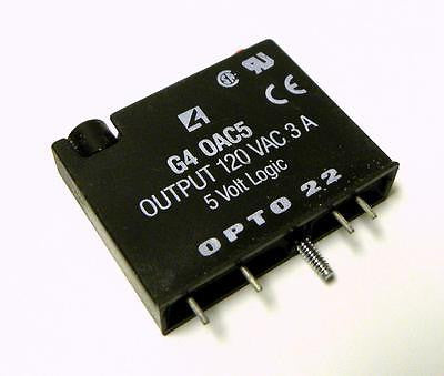 OPTO 22 G4 0AC5 AC OUTPUT MODULE 120 VAC 3 AMPS 5 VOLT LOGIC (3 AVAILABLE)
