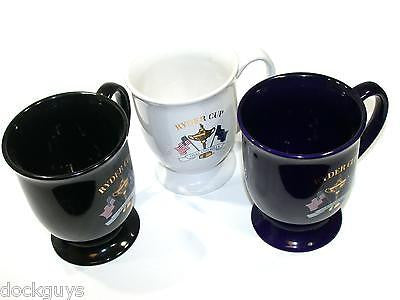 SET OF 3 2004 RYDER CUP COLLECTORS HUGO 17 OZ COFFEE MUGS GOLF