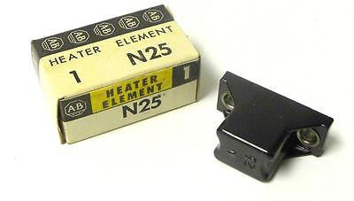 NEW ALLEN BRADLEY AB CONTACT OVERLOAD HEATER ELEMENT MODEL N25 (8 AVAILABLE)