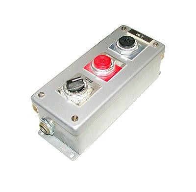 UL STEEL START/STOP SPEED PUSHBUTTON STATION 3" X 3 1/2" X 8 1/2" (4 AVAILABLE)