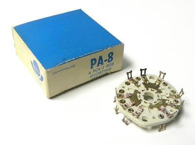 NEW CENTRALAB PA-8 6 POL - 2 POS SHORTING STEATITE