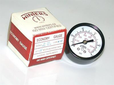 BRAND NEW IN BOX WINTERS PRESSURE GAUGE 0-100 PSI 1/8" NPT E1420 (2 AVAILABLE)
