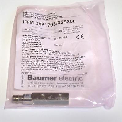 BRAND NEW BAUMER ELECTRIC INDUCTIVE PROXIMITY SENSOR IFFM 08P1703/02S35L