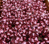 Brizzolari Premium 3-1/2" Pink Star Gift Bow 3/8" Ribbon 29 Loop 48 Count