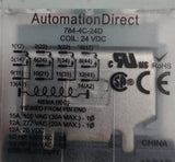 Automation Direct 784-4C-24D Cube Relay W/ 784-4C-SKT-1 Socket