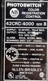 Allen-Bradley 42CRC-4000 Ser. B Color Registration Control PhotoSwitch 10-30 VDC