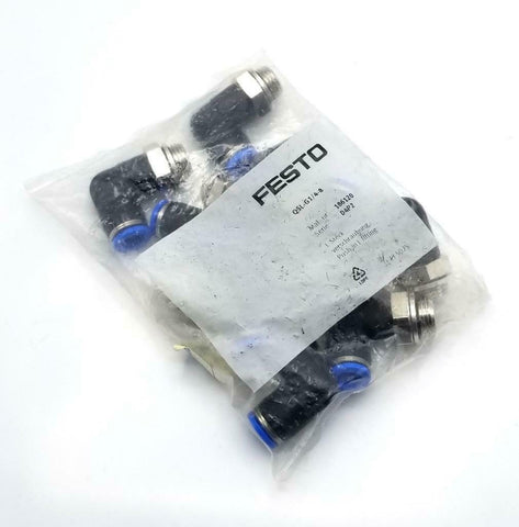 Festo QSL-G1/4-8 Push-In Elbow Fitting 186120 (Lot of 10)