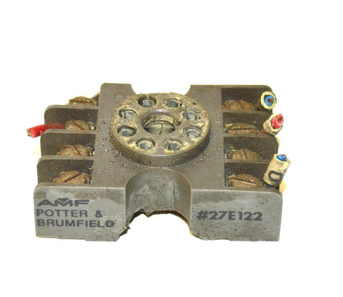 POTTER & BRUMFIELD 27E122 8-PIN OCTAL RELAY SOCKET PANEL