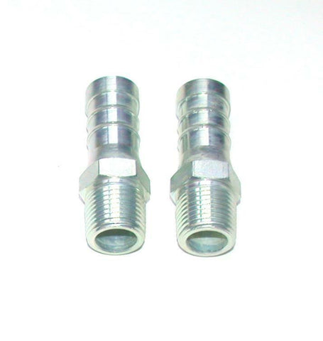 LOT OF 2 NEW GENERIC #2 50 HOSE BARB PIPE FITTINGS 3/4" HOSE X 1/2 NPT MALE PIPE