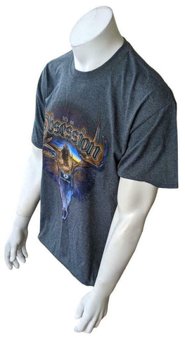 Gildan Men's Mossy Oak It's An Obsession Graphic Gray Short Sleeve Shirt Size L