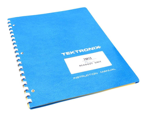 Tektronix 7M13 Readout Unit Instruction Manual