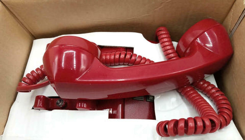 Cortelco 250047-VBA-20M-H Desk Corded Telephone W/ Flash - Red