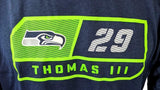 Nike Dri Fit Men's Seattle Seahawks Earl Thomas III 29 Navy Short Sleeve Shirt M