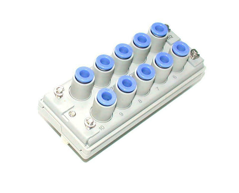 New SMC  KDM10-06  Pneumatic 10-Port Multiconnector  1/4"