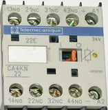 TELEMECANIQUE CONTROL RELAY 24 VDC 10 AMP MODEL CA4KN22