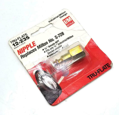 Tru-Flate 12-235 I/M Industrial Female Nipple 1/4"