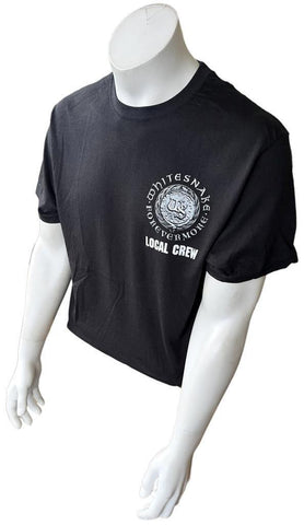 Hanes Men's Whitesnake Forevermore Local Crew Black Shirt Size Large