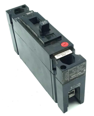 Lot of (2) General Electric TED113020 1 Pole Circuit Breaker 20A 277VAC 125VDC