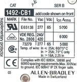 Lot of (2) Allen-Bradley 1492-CB1H020 Ser. B Circuit Breaker 1-Pole 2A 277VAC