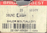 Brighton Best 221061-25 Shoulder Bolt 25PCS 3/8UNC Alloy