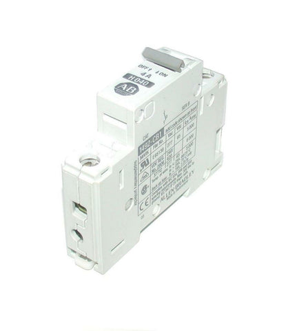 ALLEN BRADLEY 1492-CB1  SINGLE POLE CIRCUIT BREAKER H040  4 AMP 277 VAC