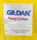 Gildan Men's The Allman Brothers Band Beacon Theatre NY Yellow Shirt Size Large