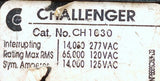 Challenger CH1030 1-Pole Circuit Breaker 30A 120/277VAC Plug-On Mount