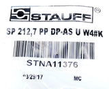Stauff STNA11376 12mm Tube Pipe Clamp Kit SP 212,7 PP DP-AS U W4 #K