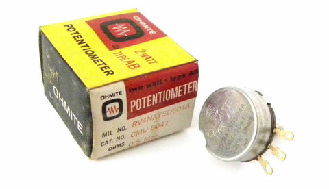 New Ohmite CMU-5041 Potentiometer 500k OHMS 2 Watts