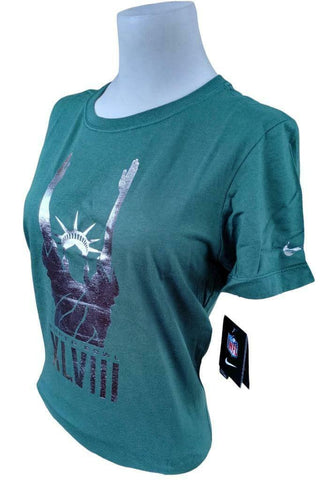 Nike Women's Super Bowl XLVIII Statue Of Liberty Touchdown Slim Fit Shirt Large