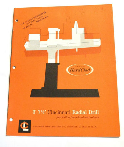 CINCINNATI D-133 RADIAL DRILL 3' 7-1/2" BROCHURE
