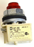 Square D 9001 Red Pilot Light Type KM38 Ser H 120 V