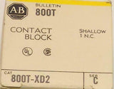 NIB New Allen Bradley  800T-XD2  Shallow Contact Block 1 N.C. Contact