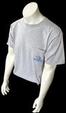 Mojo Sportfishing Gear Men's Gray Short Sleeve Pocket Shirt Size Large