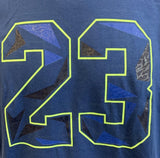 Nike Men's Michael Jordan 23 Blue Short Sleeve Shirt Size Large